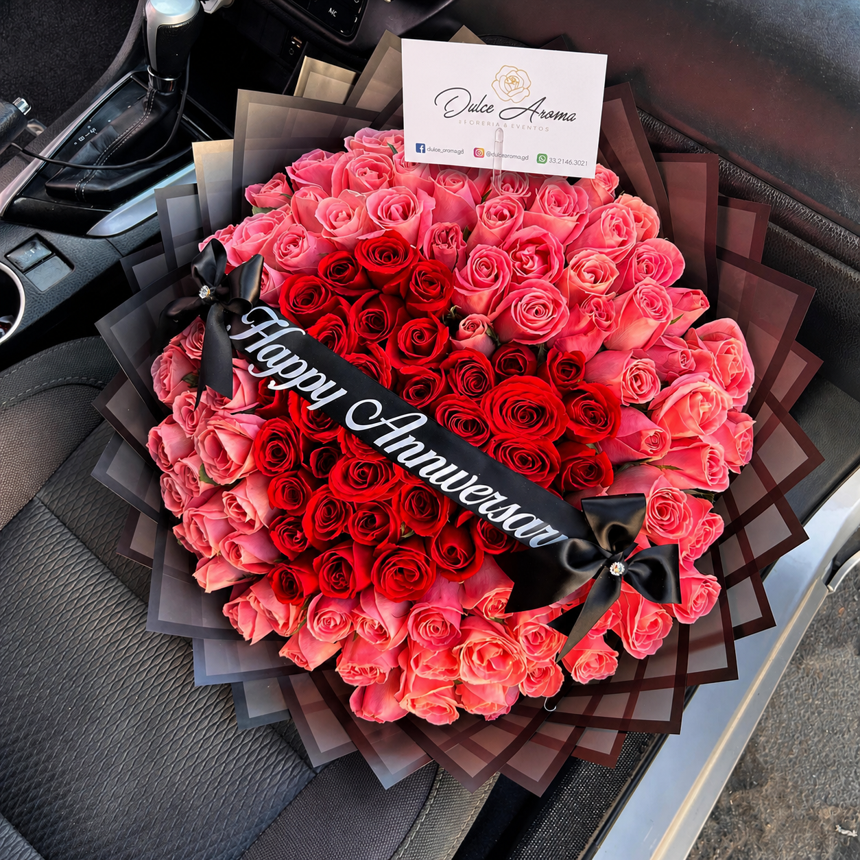 Ramo 100 rosas aniversario