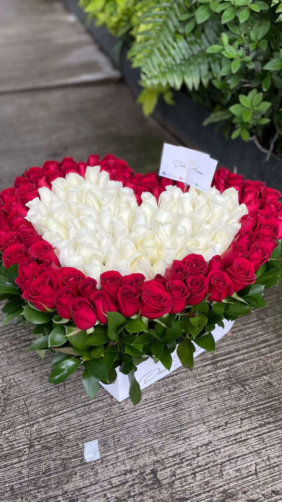Corazón Jardín mediano