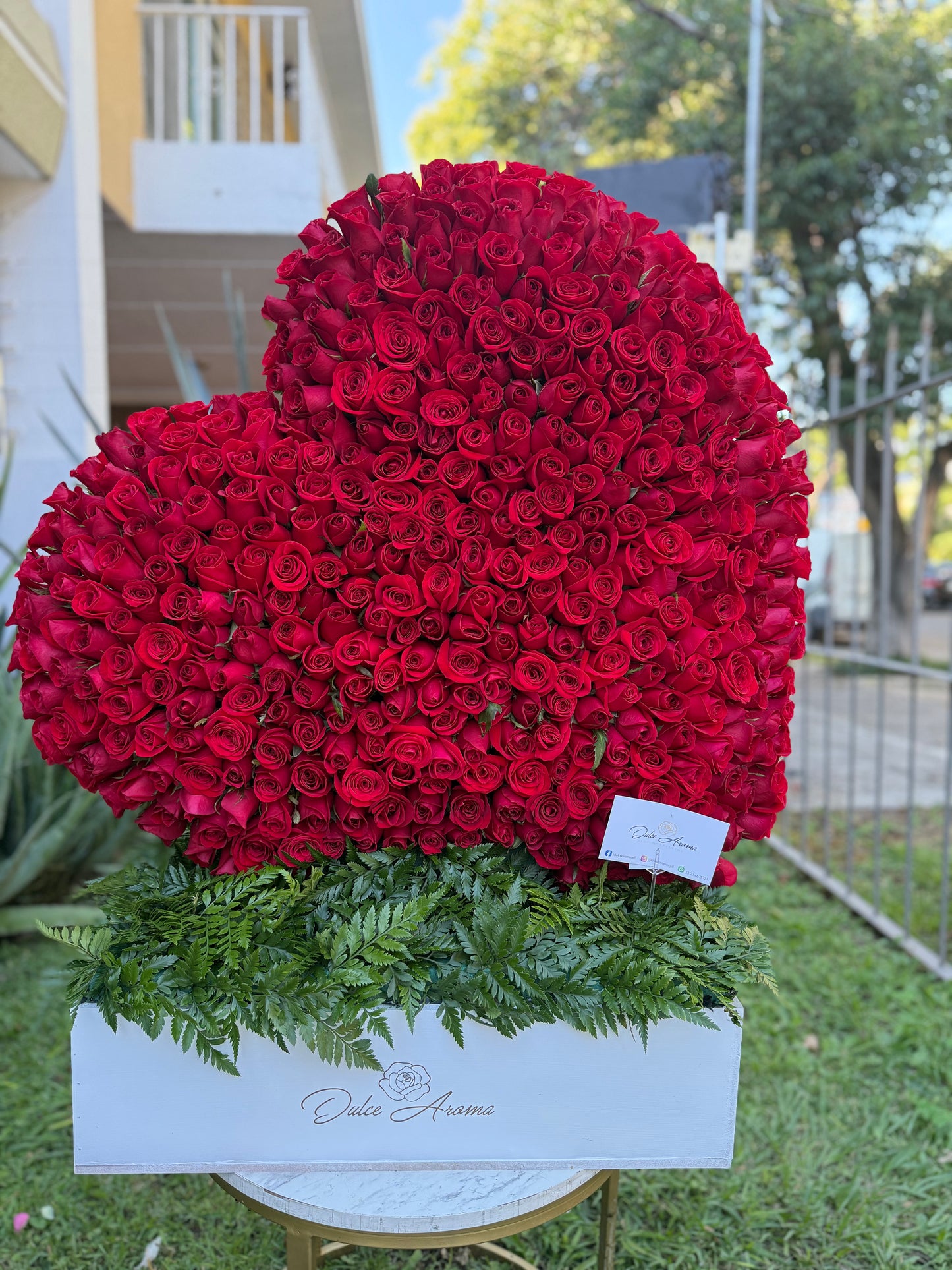 Corazón 400 rosas
