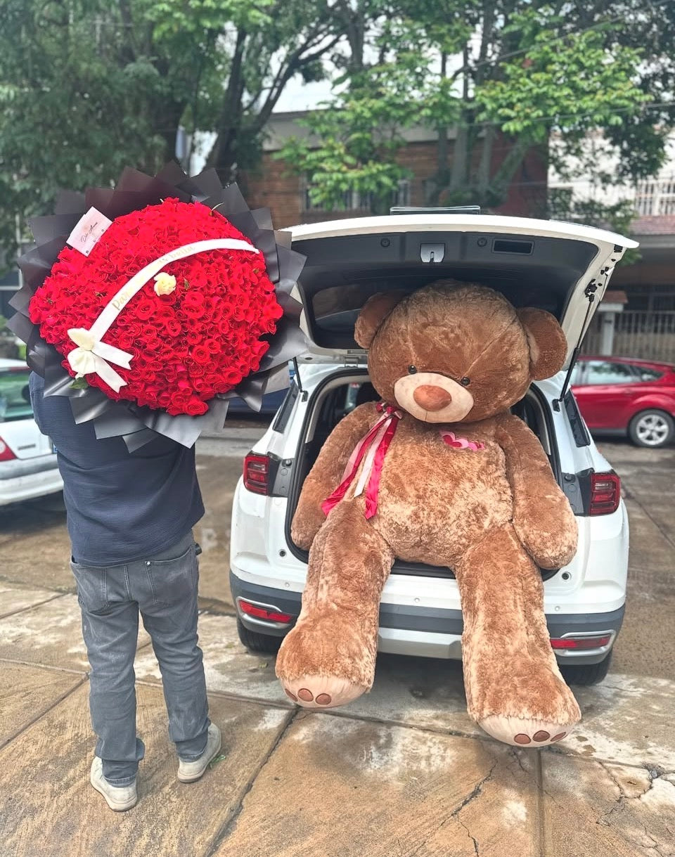 Paquete Ramo y oso gigante