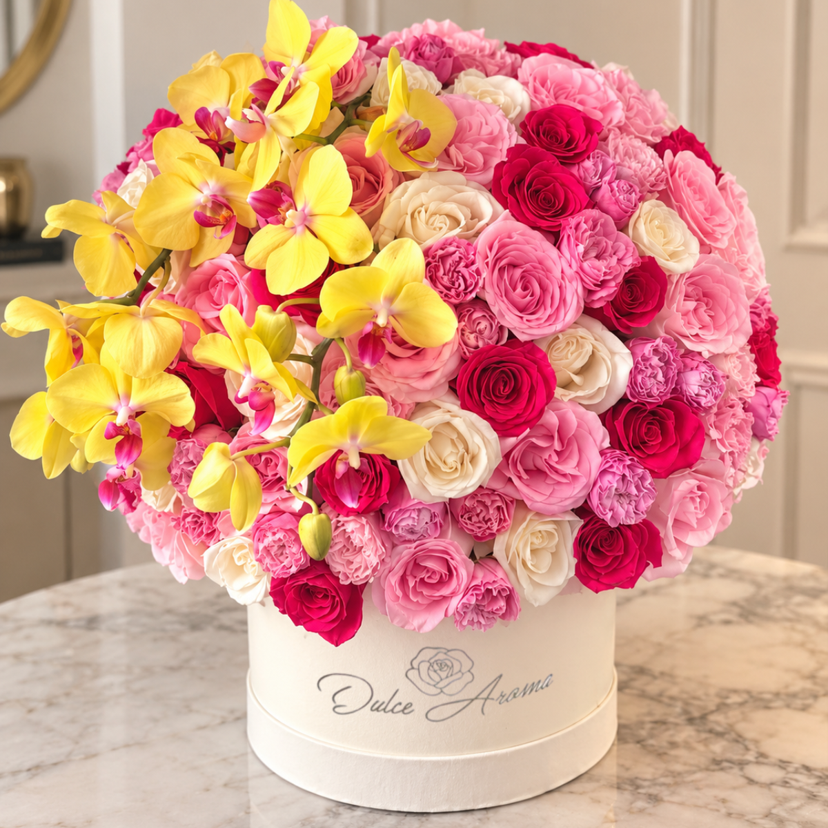Esfera Pink & Yellow "FLORES AMARILLAS"
