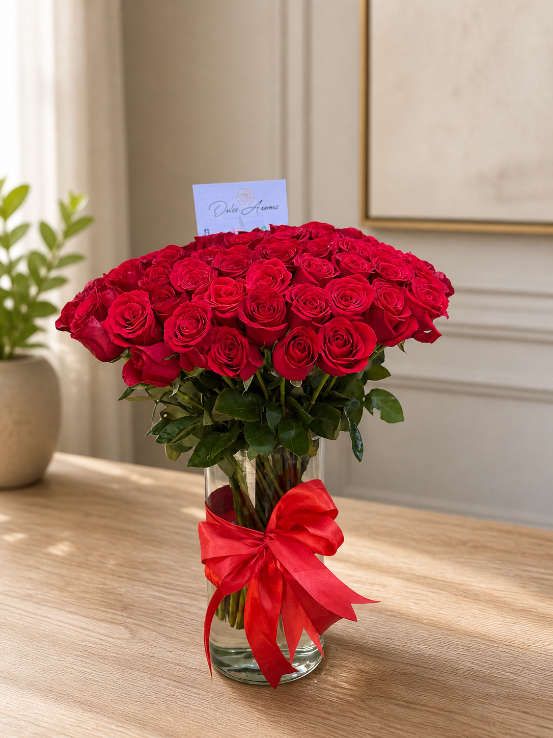 Florero 50 rosas