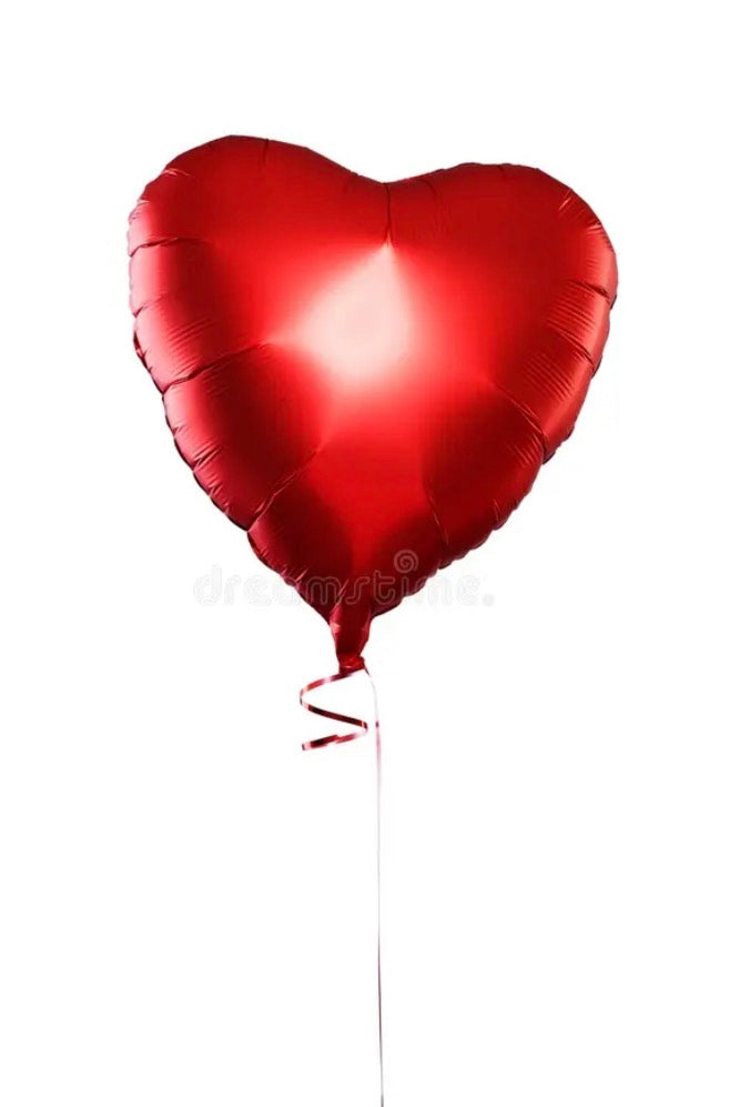 Globo Corazón Rojo