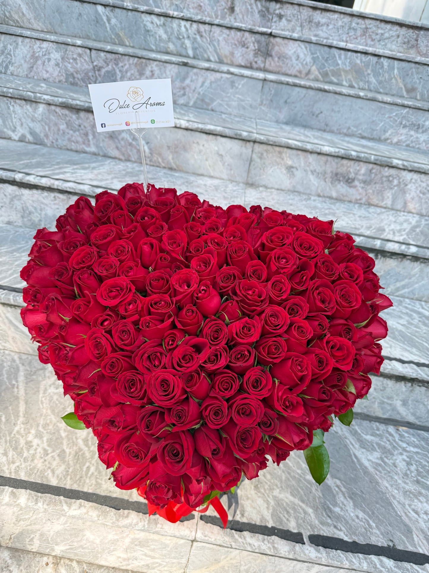 Ramo en forma de corazón