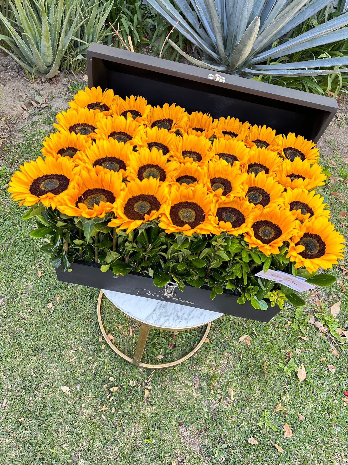 Cofre grande girasoles