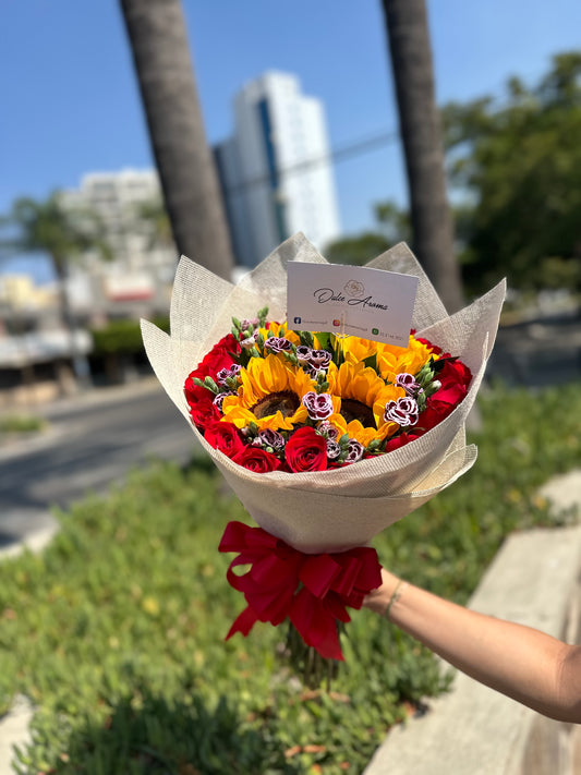 Ramo Girasoles y Rosas