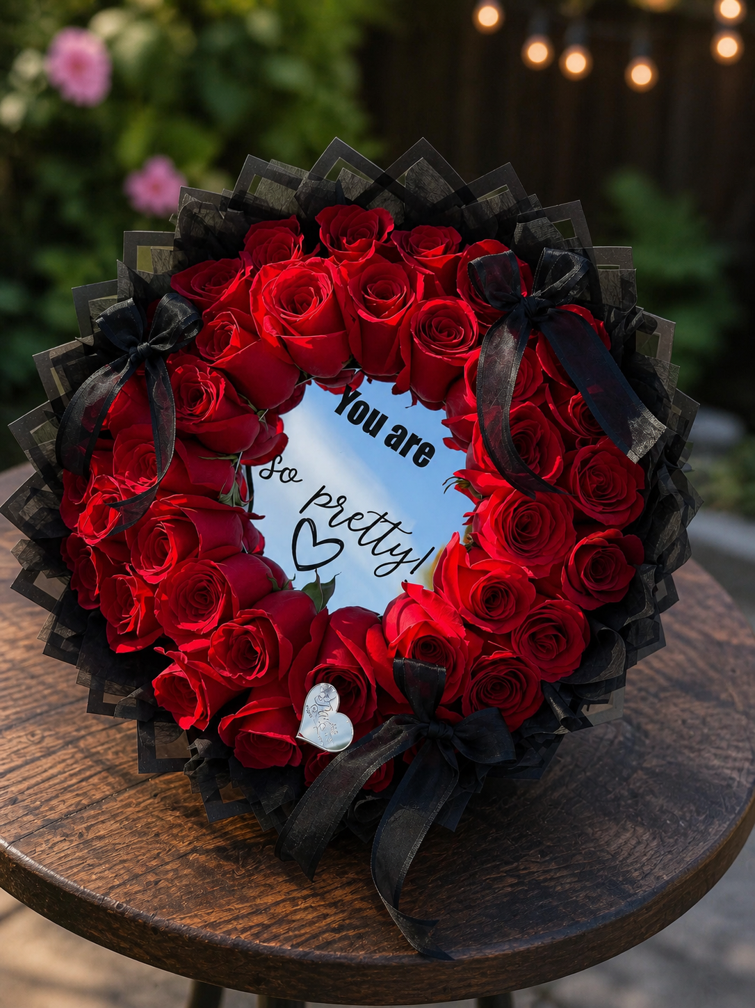 Ramo 50 rosas espejo