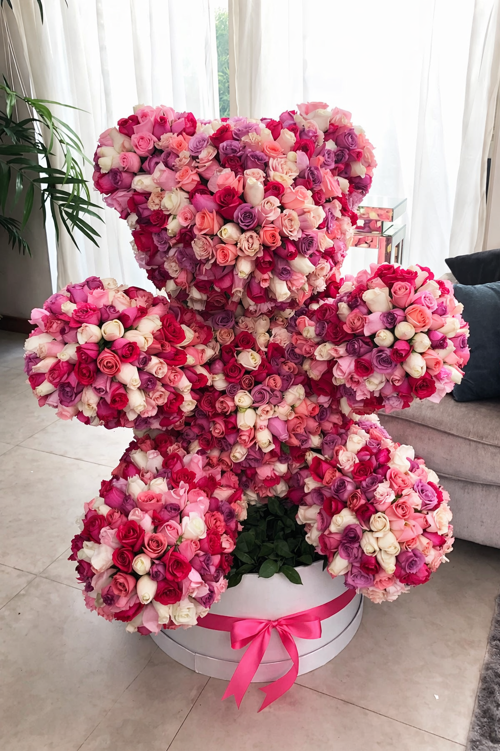 Oso 2200 rosas