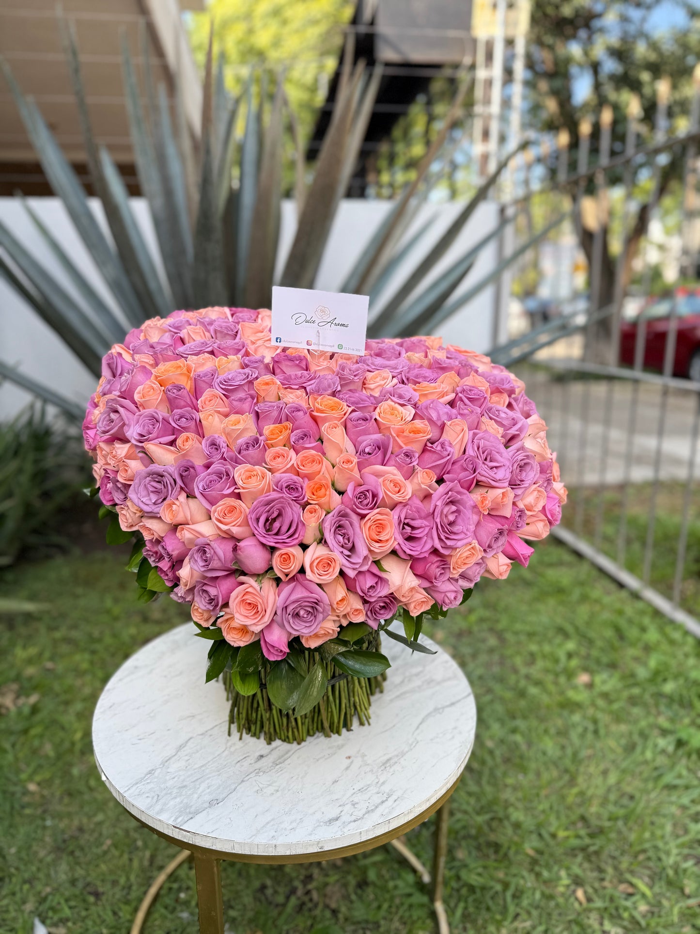 Ramo en forma de corazón