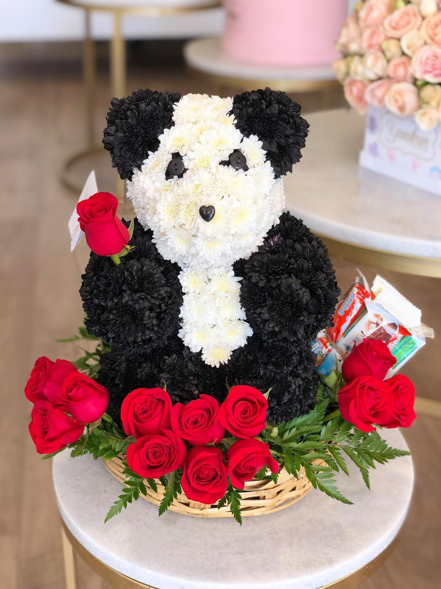 Canasta Panda Enamorado