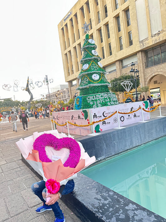 Ramo Corazón De Gypso