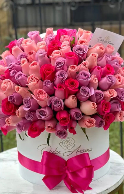 Media esfera rosas