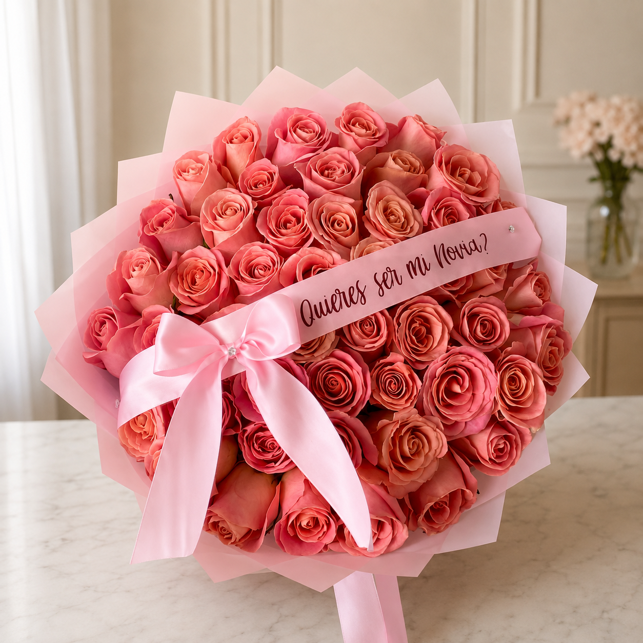 Ramo 50 rosas (personalizado)