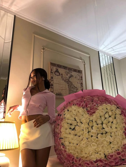 Ramo corazón 500 rosas