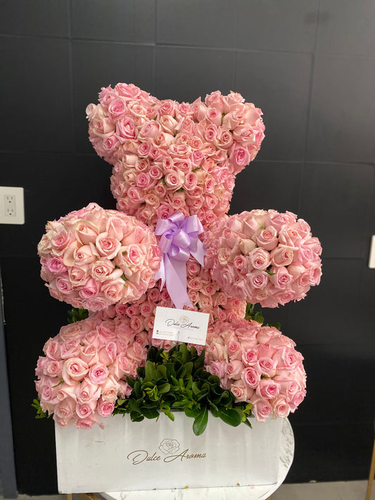 Oso 400 rosas