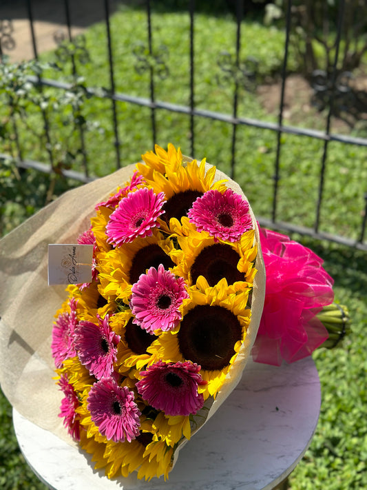 Ramo Girasol y Gerberas