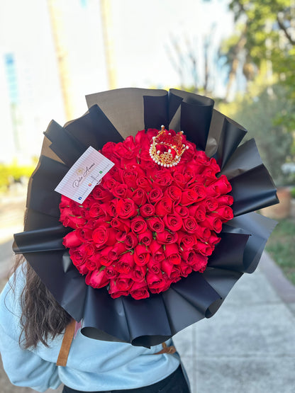 Ramo corona 150 rosas