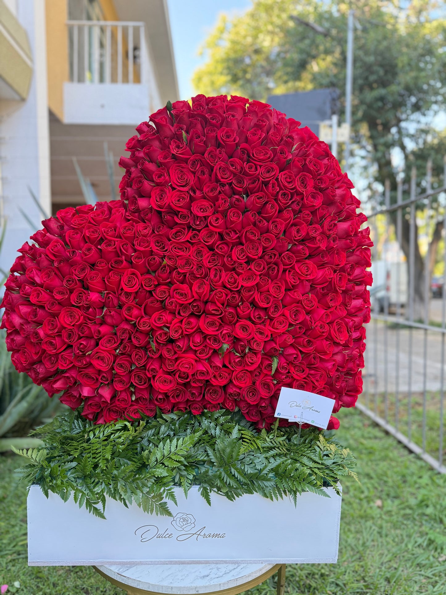 Corazón 400 rosas