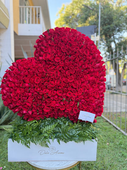 Corazón 400 rosas
