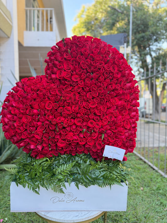 Corazón 400 rosas