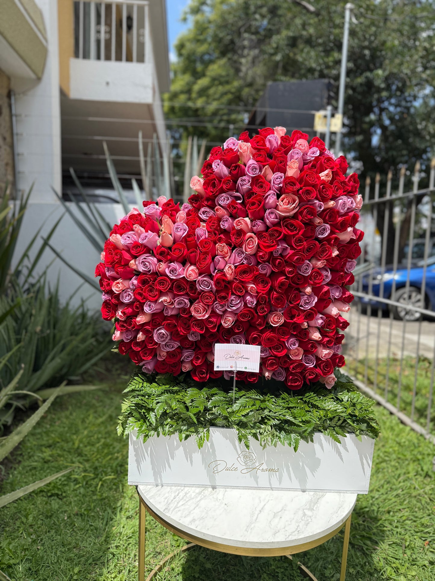 Corazón 400 rosas