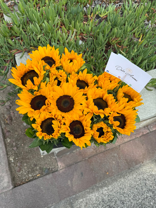 Corazón Girasoles Chico