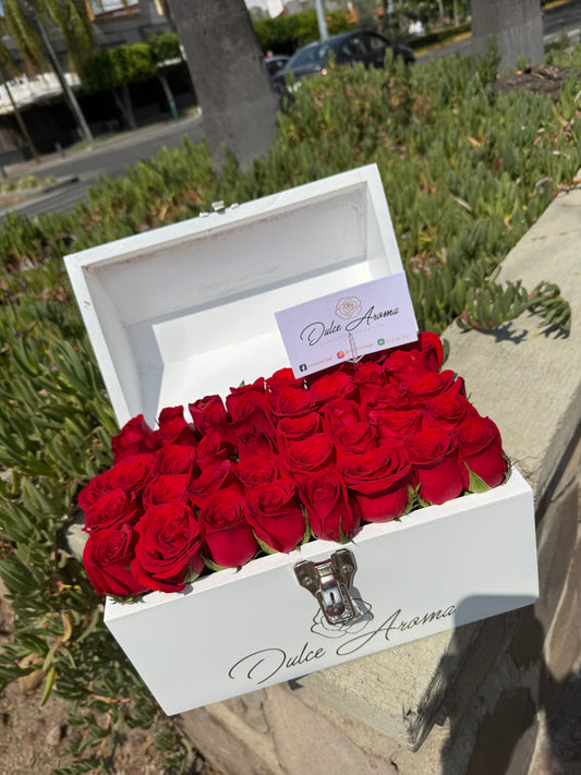 Cofre rosas rosas Pave chico