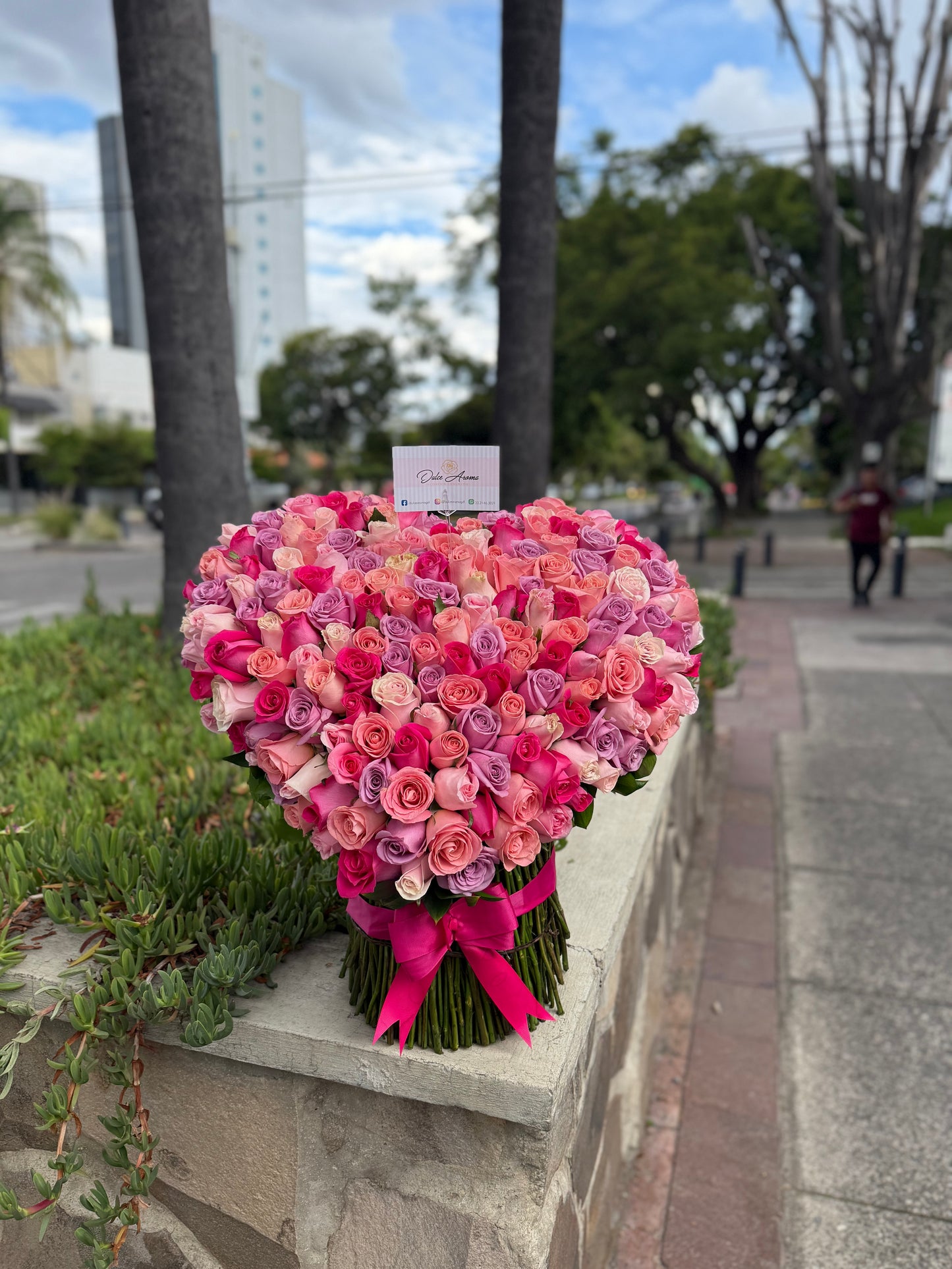 Ramo en forma de corazón