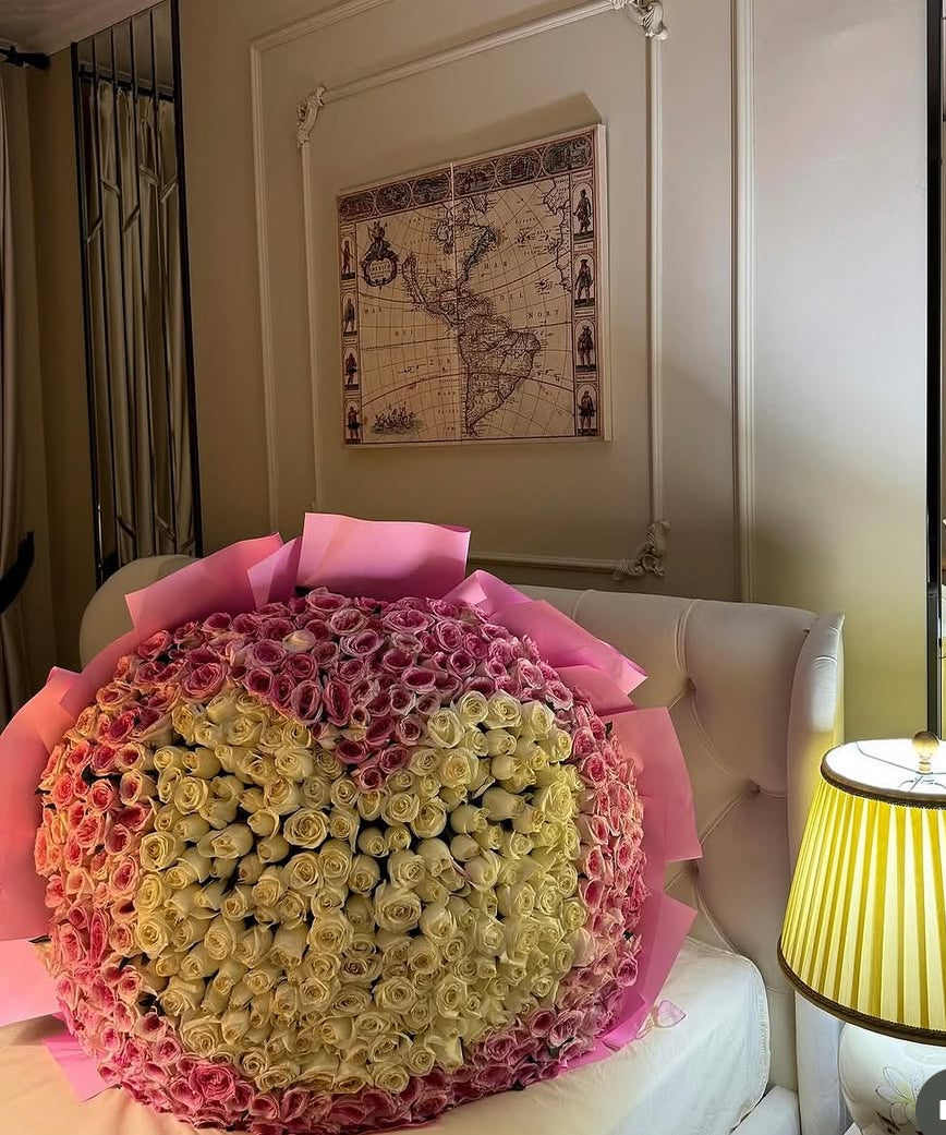 Ramo corazón 500 rosas