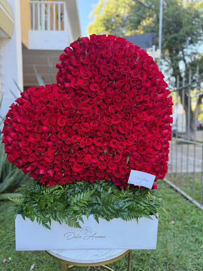 Corazón 400 rosas