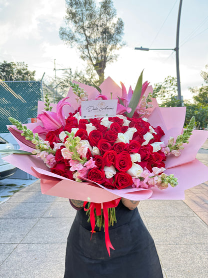 Ramo 100 Rosas y Lilis
