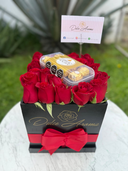 Caja Ferreros y rosas