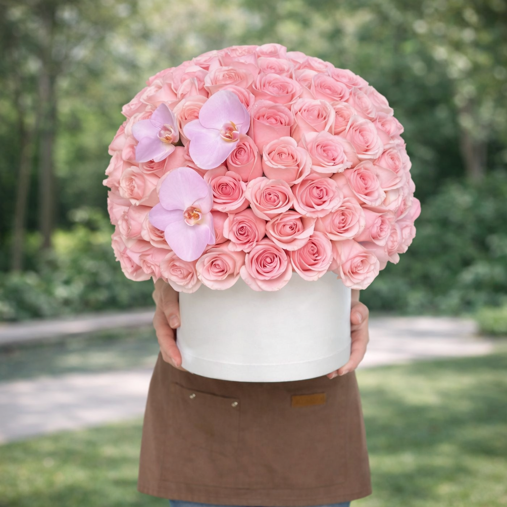 Caja Circular Esfera Pink Mini