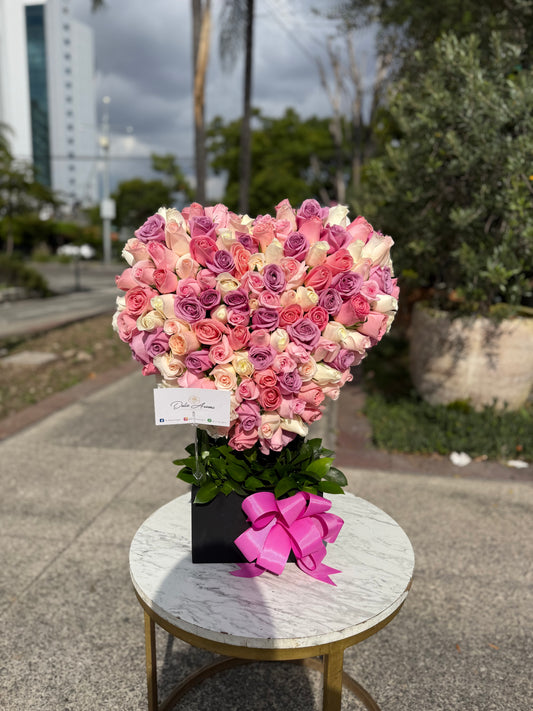 Corazón 150 Rosas