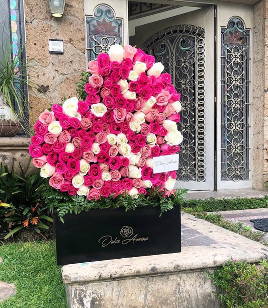 Corazón 200 rosas
