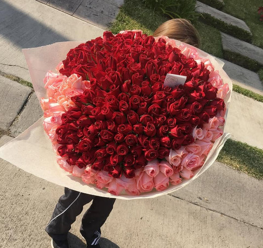 Ramo 500 rosas corazón