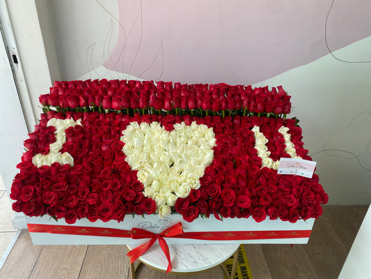 Caja letras I love U