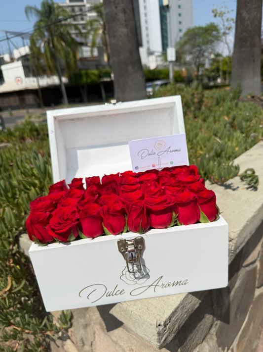 Cofre rosas rosas Pave chico