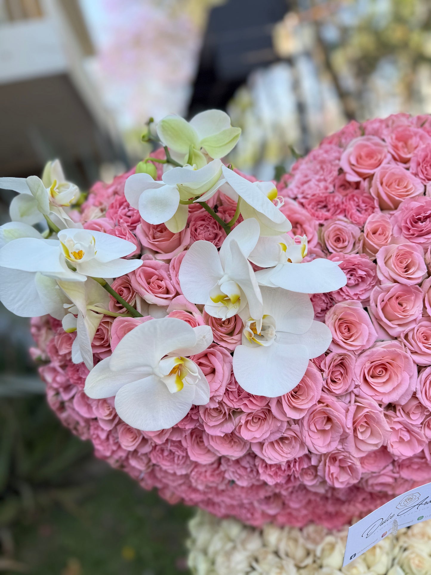 Diseño corazón mini rosas