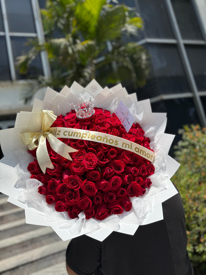 Ramo Reina 100 rosas