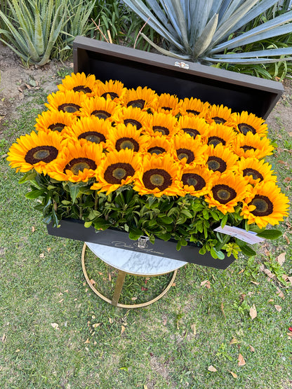 Cofre grande girasoles