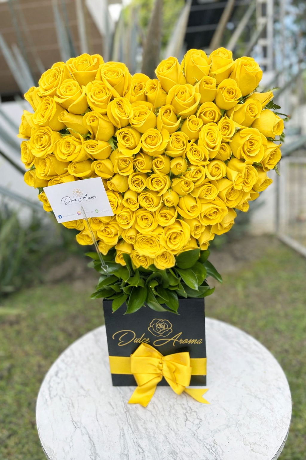 Corazón 150 Rosas Amarillo