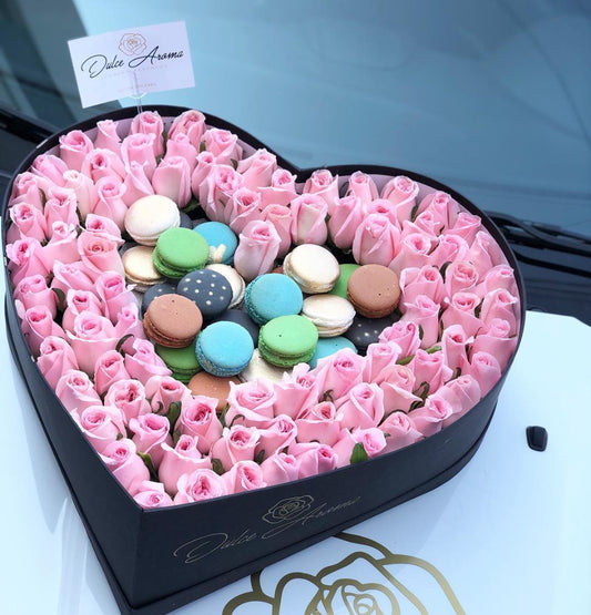 Corazón Grande Macarrón
