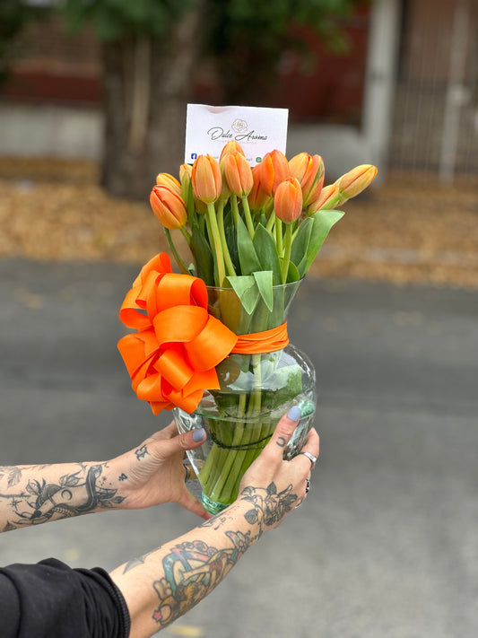 Florero tulipanes (10)