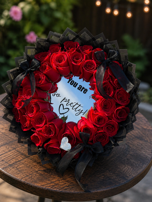 Ramo 50 rosas espejo