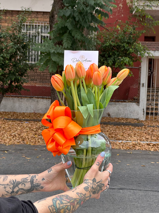 Florero tulipanes (10)