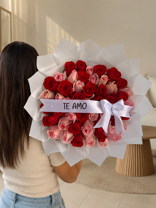 Ramo 50 rosas (personalizado)