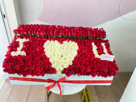 Caja letras I love U