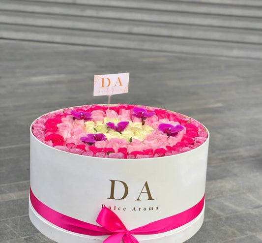 Caja Circular Pink Mediana