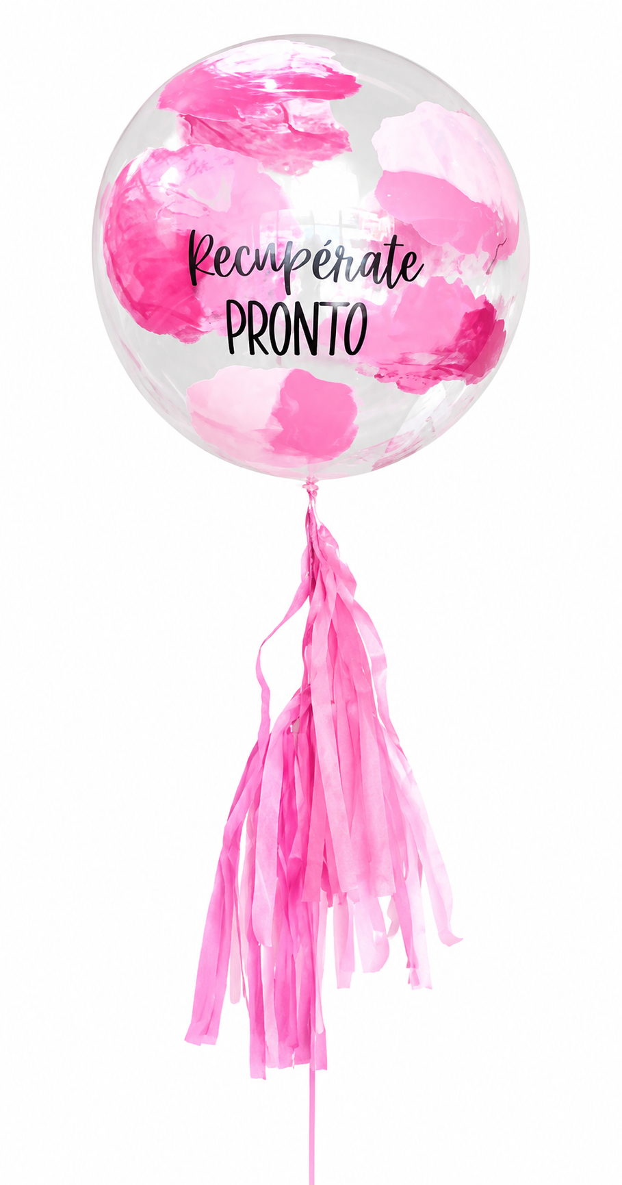 Globo Rosa Burbuja Mediana